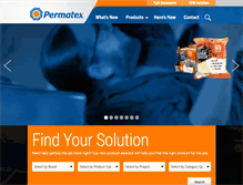 Tablet Screenshot of permatex.com